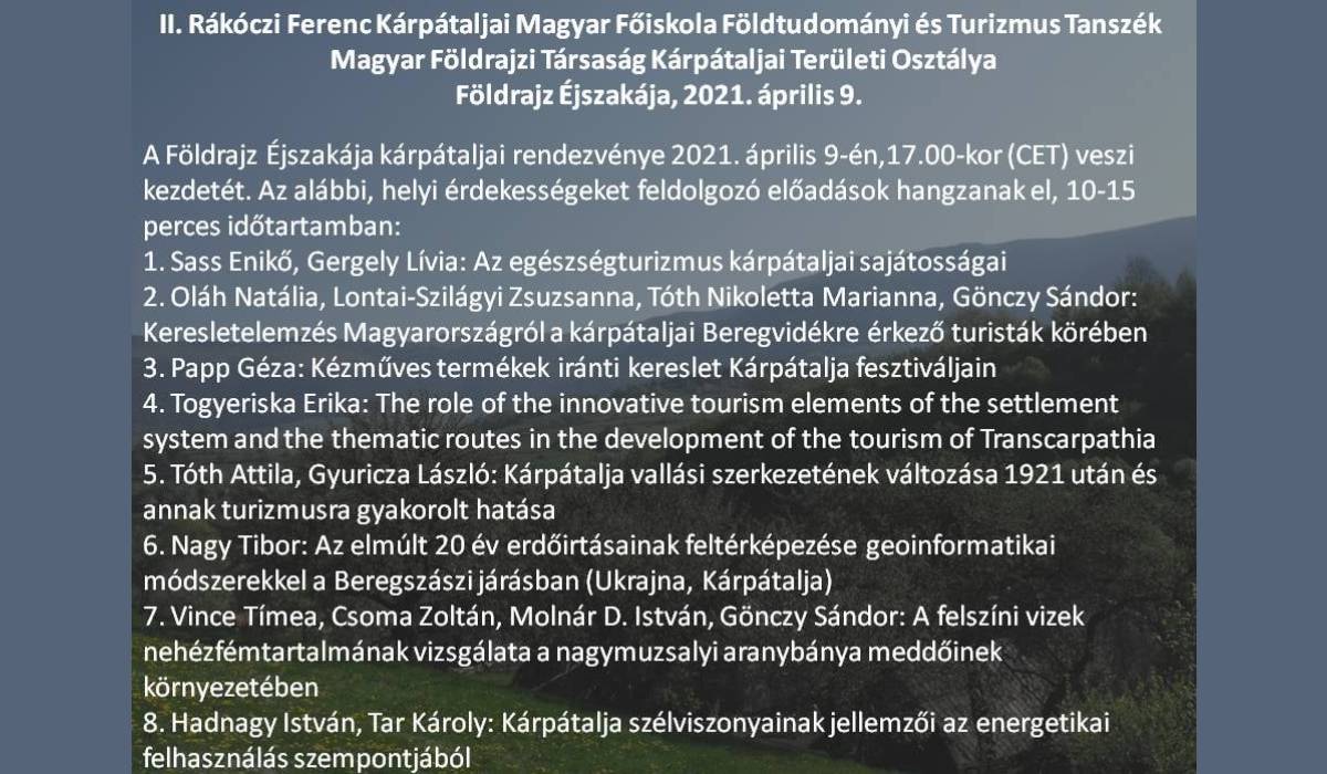Földrajz Éjszakája