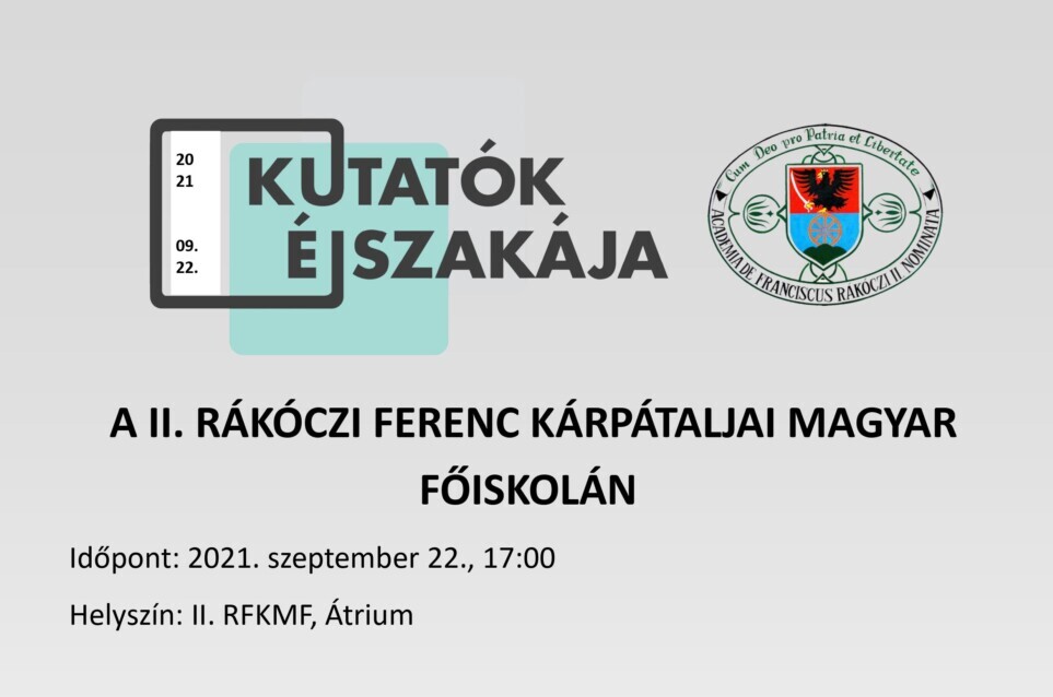 Kutatók Éjszakája a Rákóczi-főiskolán